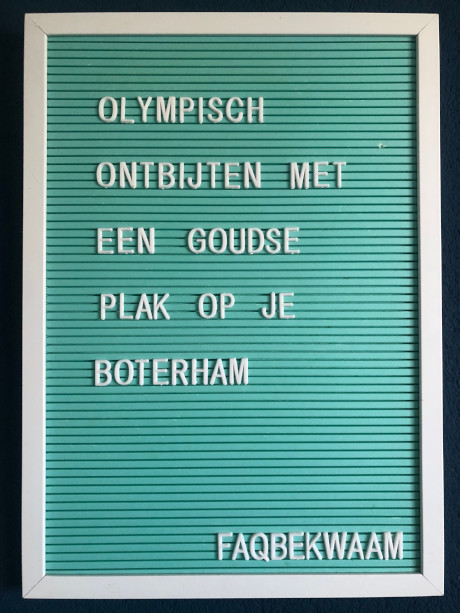 Olympisch ontbijten met een Goudse plak op je boterham - FAQbekwaam