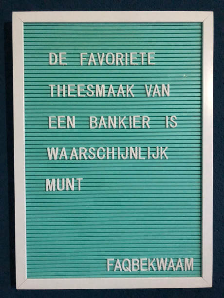 De favoriete theesmaak van een bankier is waarschijnlijk munt - FAQbekwaam