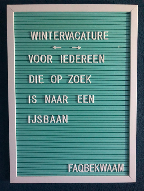 Wintervacature - voor iedereen die op zoek is naar een ijsbaan - FAQbekwaam