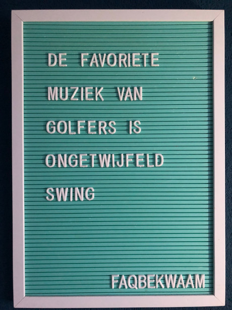 De favoriete muziek van golfers is ongetwijfeld swing - FAQbekwaam