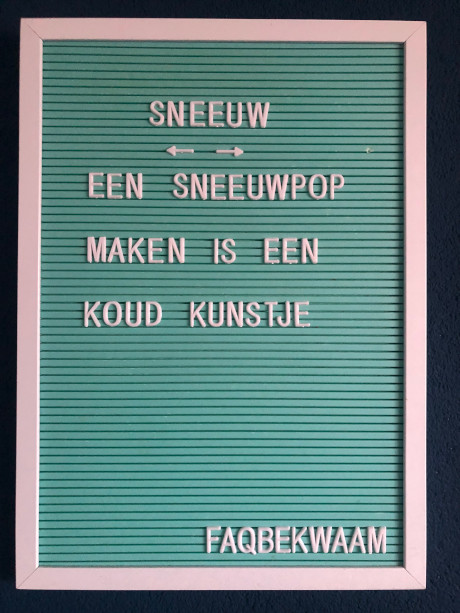 Sneeuw - een sneeuwpop maken is een koud kunstje - FAQbekwaam